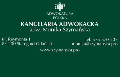 Kancelaria Adwokacka adwokat Monika Szymańska